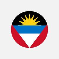 land antigua en barbuda. vlag van antigua en barbuda. vectorillustratie. vector