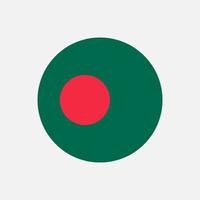 land Bangladesh. vlag van Bangladesh. vectorillustratie. vector