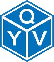 qyv brief logo ontwerp op zwarte achtergrond. qyv creatieve initialen brief logo concept. qyv brief ontwerp. vector