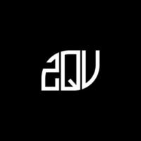 zqv brief logo ontwerp op zwarte achtergrond. zqv creatieve initialen brief logo concept. zqv brief ontwerp. vector