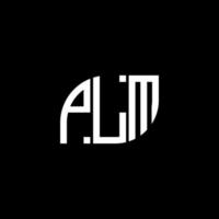 plm brief logo ontwerp op zwarte background.plm creatieve initialen brief logo concept.plm vector brief ontwerp.