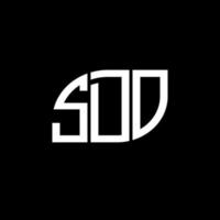 sdo brief logo ontwerp op zwarte achtergrond. sdo creatieve initialen brief logo concept. sdo-briefontwerp. vector