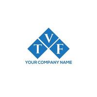 tvf brief logo ontwerp op witte achtergrond. tvf creatieve initialen brief logo concept. tvf-briefontwerp. vector