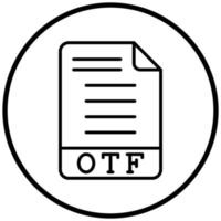 otf-pictogramstijl vector