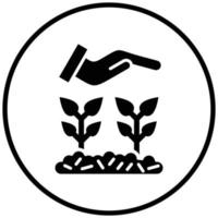 plantage pictogramstijl vector