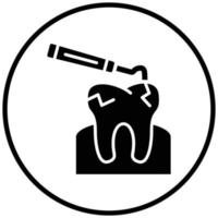 pictogramstijl voor tandschaal vector