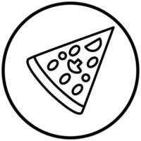 pizza slice pictogramstijl vector