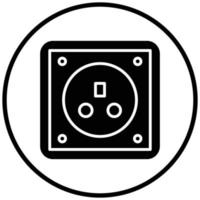 socket pictogramstijl vector