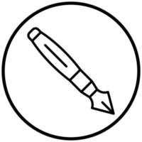 pen pictogramstijl vector