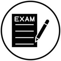 examen pictogramstijl vector