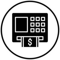 ATM-pictogramstijl vector