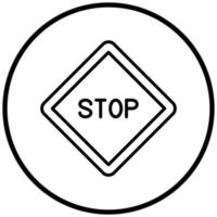 stopbord pictogramstijl vector