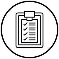 checklist pictogramstijl vector