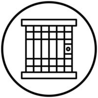 gevangenis pictogramstijl vector