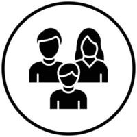 familie pictogramstijl vector