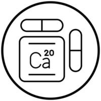 calcium pictogramstijl vector