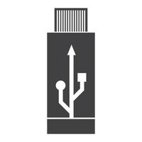 logo voor usb-gegevensoverdracht vector