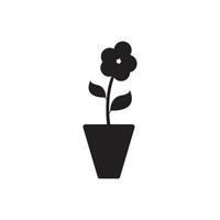 bloemenvaas logo vector