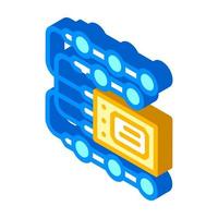 elektronische stimulerende isometrische pictogram vectorillustratie vector