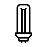 fluorescerende lamp lijn pictogram vectorillustratie vector