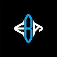 eba letter logo creatief ontwerp met vectorafbeelding vector