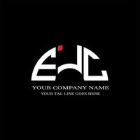 ejc letter logo creatief ontwerp met vectorafbeelding vector