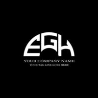 egh letter logo creatief ontwerp met vectorafbeelding vector