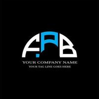 fpb letter logo creatief ontwerp met vectorafbeelding vector