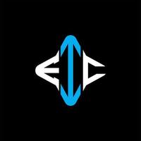 eic letter logo creatief ontwerp met vectorafbeelding vector