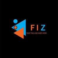 fiz letter logo creatief ontwerp met vectorafbeelding vector