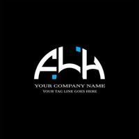 flh letter logo creatief ontwerp met vectorafbeelding vector