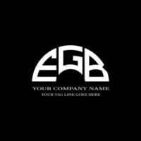 egb letter logo creatief ontwerp met vectorafbeelding vector