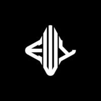 ewy letter logo creatief ontwerp met vectorafbeelding vector