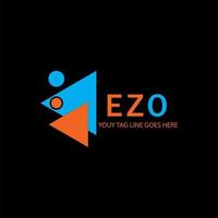 ezo letter logo creatief ontwerp met vectorafbeelding vector