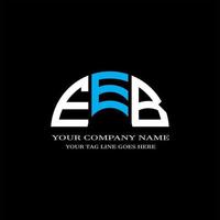 eeb letter logo creatief ontwerp met vectorafbeelding vector