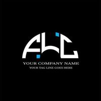 flc letter logo creatief ontwerp met vectorafbeelding vector