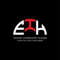 eih letter logo creatief ontwerp met vectorafbeelding vector