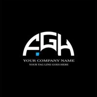fgh letter logo creatief ontwerp met vectorafbeelding vector