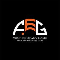 feg letter logo creatief ontwerp met vectorafbeelding vector