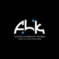 flk letter logo creatief ontwerp met vectorafbeelding vector