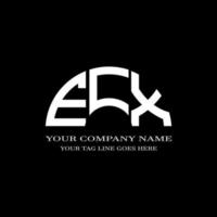 ecx letter logo creatief ontwerp met vectorafbeelding vector