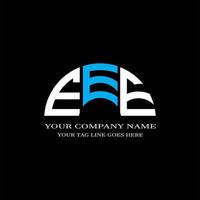 eee letter logo creatief ontwerp met vectorafbeelding vector