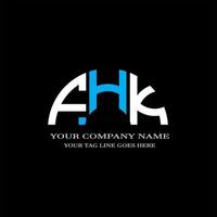 fhk letter logo creatief ontwerp met vectorafbeelding vector