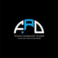 fpd letter logo creatief ontwerp met vectorafbeelding vector