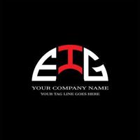 eig letter logo creatief ontwerp met vectorafbeelding vector