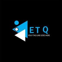 etq letter logo creatief ontwerp met vectorafbeelding vector