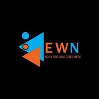 ewm letter logo creatief ontwerp met vectorafbeelding vector