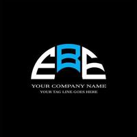 ebe letter logo creatief ontwerp met vectorafbeelding vector