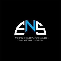 ens letter logo creatief ontwerp met vectorafbeelding vector