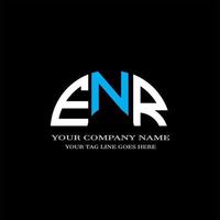 enr letter logo creatief ontwerp met vectorafbeelding vector